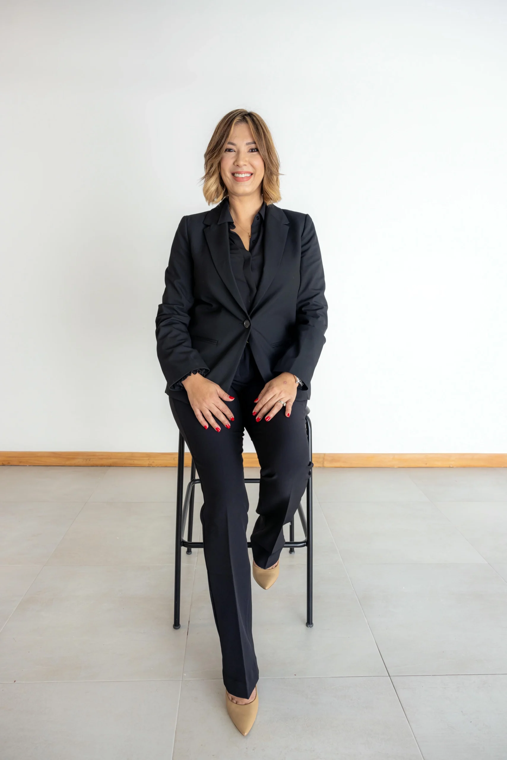 High-quality corporate headshot taken in a professional photography studio in Punta Cana