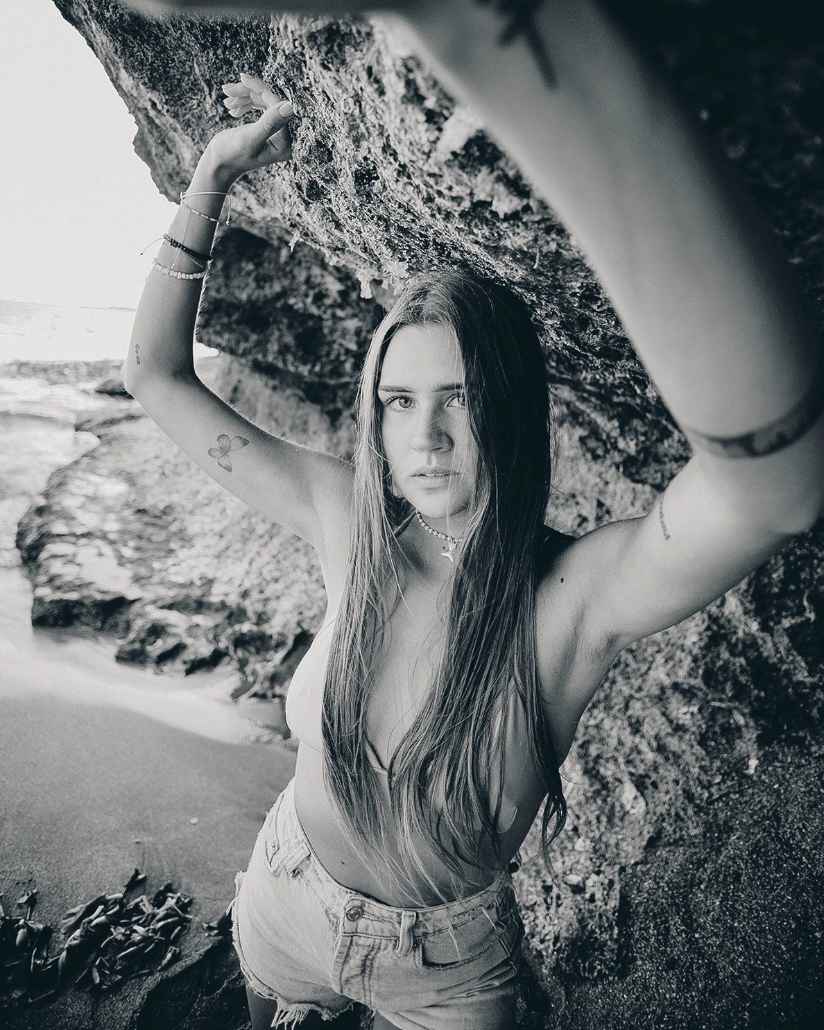 fotografía en blanco y negro Santo Domingo estudio playa Guibia